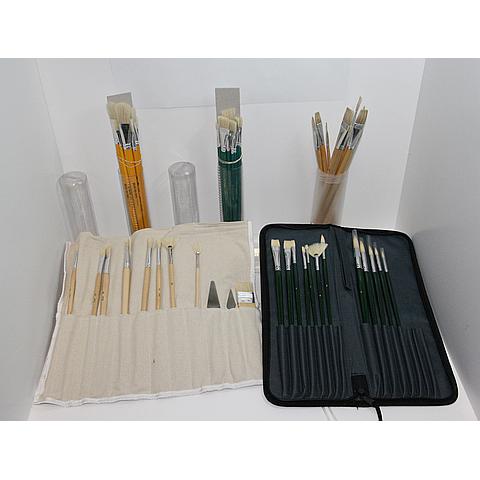 Linde Basic selectie sets - Penselensets - olie- en acrylverf penselen - Penselen & kwasten Producten - Van der Linde