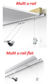 Plafond U-rail multi